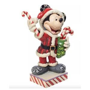 Enesco Jim Shore Disney Mickey Mouse Peppermint Surprise NIB NEW